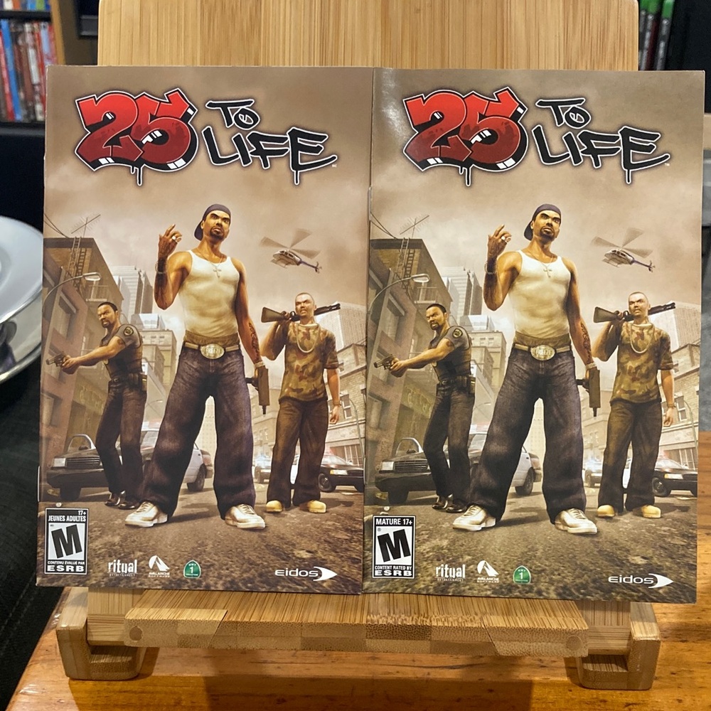 25 to Life PS2 Manuals